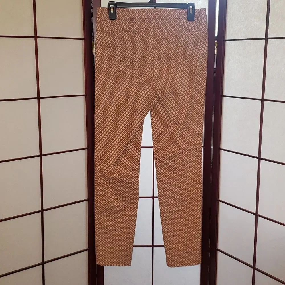 Adrienne Vittadini Brown/Tan Straight Leg Pants